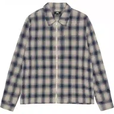 Stussy SS24 ZIP SHIRT TWISTED YARN PLAID