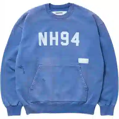 NEIGHBORHOOD Distressed Letter Print Hoodie