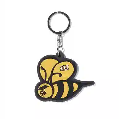 BAPE x GOD SELECTION XXX Bee Keychain