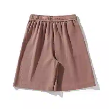 海尔斯 美式高街纯色舒适中腰系带百搭宽松休闲短裤 男款