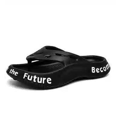 美热途 简约百搭 防磨防滑速干人字拖鞋 男款