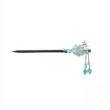 贯古今 盘发步摇宫廷古风高级感新中式流苏盘子马面裙发张发钗子头饰 木制 发簪 女款