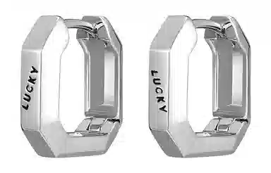 CAROMAY Lucky Diamond Earrings Silver