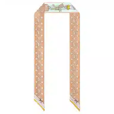 Louis Vuitton Asnieres Paper House BB Scarf Beige