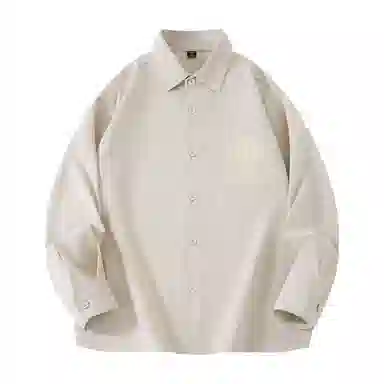 棉致 纯色简约通勤基础百搭长袖衬衫 男女同款