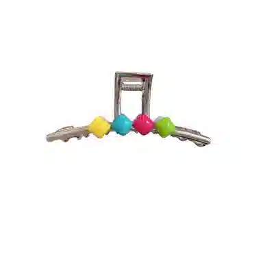 贯古今 多巴胺甜豆~夏季后脑勺高级感盘发大号金属鲨鱼夹发 合金 发夹 女款