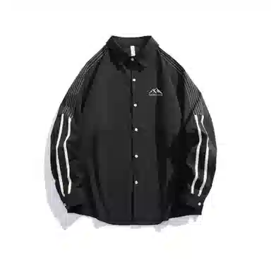 啄木鸟 美式纯色百搭简约长袖衬衫 男女同款