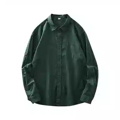 杜克恩 透气柔软亲肤纯色长袖衬衫 男女同款