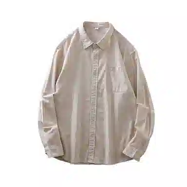 杜克恩 透气柔软亲肤纯色长袖衬衫 男女同款