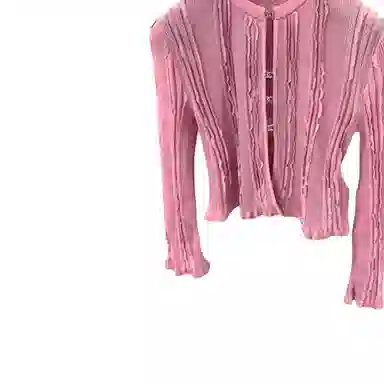 Chanel 23C Pink Knit Sweater