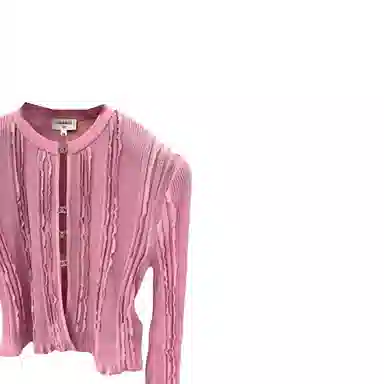 Chanel 23C Pink Knit Sweater