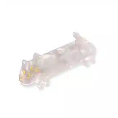 简应舒 萌萌小猫咪一字夹刘海夹子碎发小发卡发饰 亚克力 发夹 女款