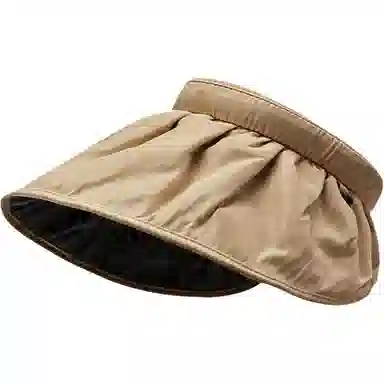 佩洛依 可做卷边防紫外线晒黑花边空顶夏季显脸小 聚酯纤维 防晒帽 男女同款情侣款