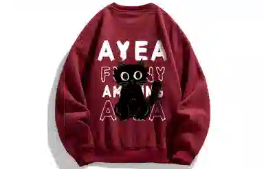 AYEA Black Cat Crewneck Sweatshirt