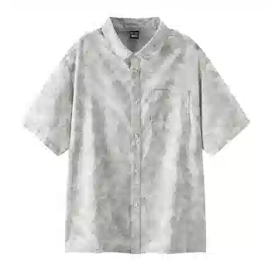 森马 凉感宽松潮流牛仔短袖衬衫 男款