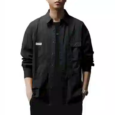 贵色 美式简约高街休闲舒适长袖衬衫 男女同款