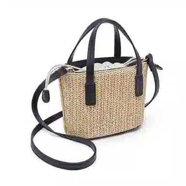 老人头 慵懒简约度假风时尚 织物 手提包 常规 女款 多色