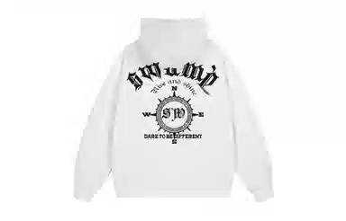 SWAMP AREA Compass Print Hoodie