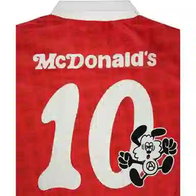 McDonald's x Verdy FW23 Retro Soccer Jersey Red