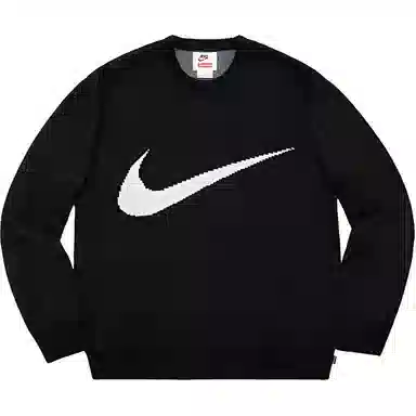 Supreme x Nike SS19 Logo Sweater Black
