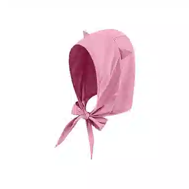 钓鱼熊 无印小恶魔绑带速干遮阳帽子夏季薄款可爱猫耳朵护耳头巾帽 聚酯纤维 防晒帽 男女同款情侣款