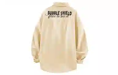 王者荣耀 梦奇款 日系背面创意条纹字母印花宽松百搭通勤长袖衬衫 男女同款