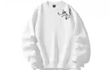 ZMOH Embroidered Floral Sweatshirt