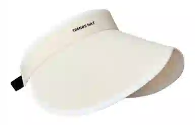 优幽兰 休闲简约空顶可折叠大檐显脸小遮阳帽女夏季百搭时尚防紫外线户外透气空顶帽太阳帽潮 聚酯纤维 防晒帽 女款