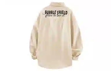 王者荣耀 梦奇款 日系背面创意条纹字母印花宽松百搭通勤长袖衬衫 男女同款