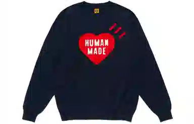 HUMAN MADE FW21 Heart Logo Pullover Sweater