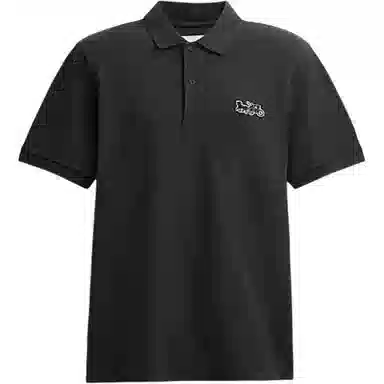 COACH SS24 Carriage Polo Shirt Black
