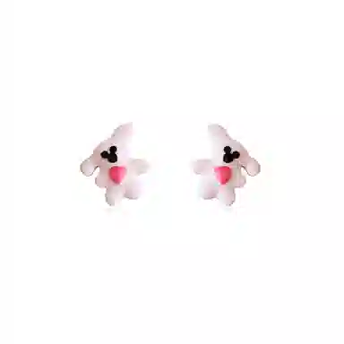 希遇 新中式国潮轻奢小众 萌可小熊 时尚简约 精致雅致 可爱日常百搭 合金 耳钉 男女同款情侣款