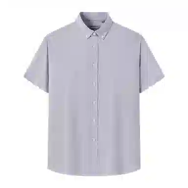 红豆 休闲舒适百搭全棉短袖衬衫 男女同款