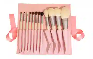 米甜兔  粉色化妆刷套装 柔软亲肤 十二支刷