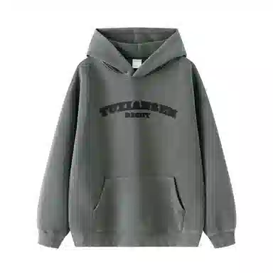 兔先森 美式高街字母印花连帽卫衣 男女同款