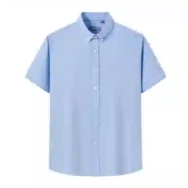 红豆 休闲舒适百搭全棉短袖衬衫 男女同款