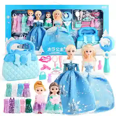 益米 洋娃娃公主 芭比娃娃 过家家礼盒套装 玩具