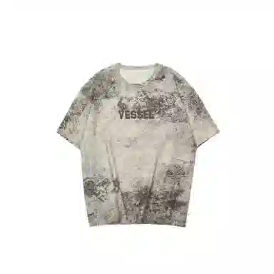 xVESSEL Splattered Ink Tee Grey