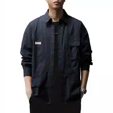 贵色 美式简约高街休闲舒适长袖衬衫 男女同款