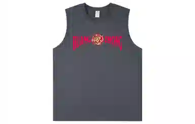 王者荣耀 黄忠烈魂款 国潮高街宽松休闲潮流百搭户外运动直筒透气圆领无袖背心 男女同款