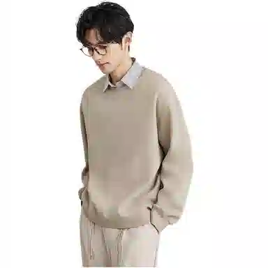 独驰 假两件翻领设计感套头卫衣 男款