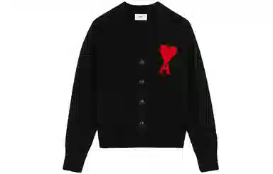 AMIPARIS FW21 V-Neck Logo Knit Sweater