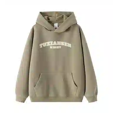 兔先森 美式高街字母印花连帽卫衣 男女同款