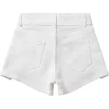 么宁 高腰弹力外穿热裤牛仔短裤 女款