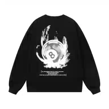 三体 宇宙将为你闪烁系列 美式复古简约字母印花宽松休闲百搭圆领套头长袖卫衣 男女同款