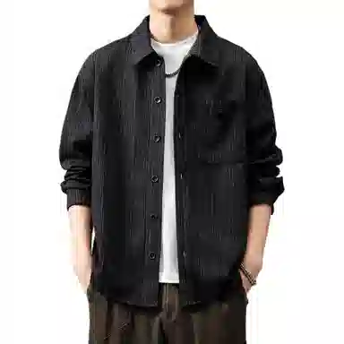 贵色 高端宽松美式复古工装长袖衬衫 男款