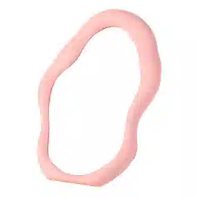 闪闪优品 简约桌面台式奶油风不规则云朵镜子