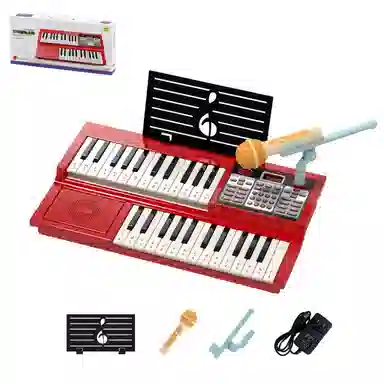 古欧 双层电子琴初学者可弹奏 艺术启蒙 早教益智玩具