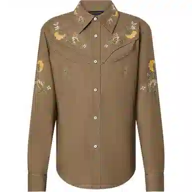 Louis Vuitton FW24 Floral Embroidery Shirt