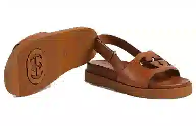 Gucci Interlocking Sandals Brown